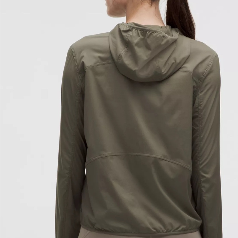 Lululemon Khaki Hooded Utility Jacket - Picture 2 of 5